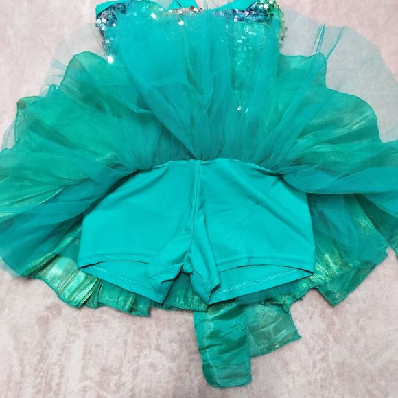 Weissman Let It Shine 6782 Sz IC S/M Bodice Skirt Competition Theater Choker - Picture 7 of 15